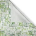 thumbnail image 4 of Ambesonne Abstract Valance Pack of 2, Green Retro Square Spirals, 42"X12", Fern Green Emerald and White, 4 of 5