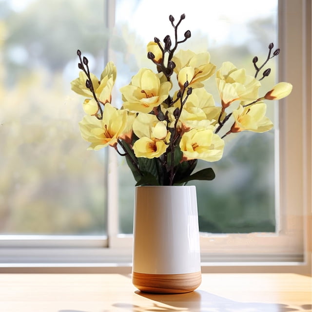 Spring Flowers Artificial for Decoration Magnolias for Home Decoration