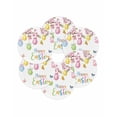 thumbnail image 7 of 13 Inch Round Placemats Set of 6, Easter Eggs Non Slip Heat Insulation PP Table Mats, Butterfly Flowers Spring Watercolor Branch Floral Washable Place Mats for Kitchen Dining Party Table Decor, 7 of 7