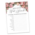 thumbnail image 2 of Inkdotpot Scramble Bridal ShowerGameCards FloralParty Wedding Supplies 50-Pack Wedding Word, 2 of 7