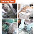 thumbnail image 5 of Guantes de aseo para mascotas Cepillo para el baño de perros Guantes de silicona resistentes al calor con dientes de alta densidad, 5 of 5