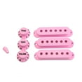 thumbnail image 2 of Strat Guitar Pickup Covers Knobs Switch Tip Set for Stratocaster Replacement Accessory Kit Light Pink, 2 of 4