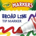 thumbnail image 6 of Crayola Broad Line Markers, 10 Ct Classic Colors, School Supplies for Teachers and Kids, Classroom Essentials, 3+, 6 of 8