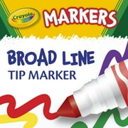 Crayola Broad Line Markers, 10 Ct, Back to School Supplies for Kids, Teacher Supplies, Beginner Child