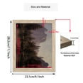 thumbnail image 2 of Vintage Oil Painting Canvas Prints Famous Painter Classic Landscape Poster Decor Paintings Wall Art Prints Retro Gallery Wall Decor（Cathedral Rocks Yosemite Valley 8x10 Inches Framed）, 2 of 7