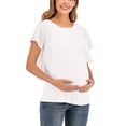 thumbnail image 2 of Camiseta de maternidad de manga corta de verano, camiseta de maternidad para lactancia para mujer Camiseta de maternidad de manga corta para lactancia para mujer Resultados impresionantes, 2 of 8