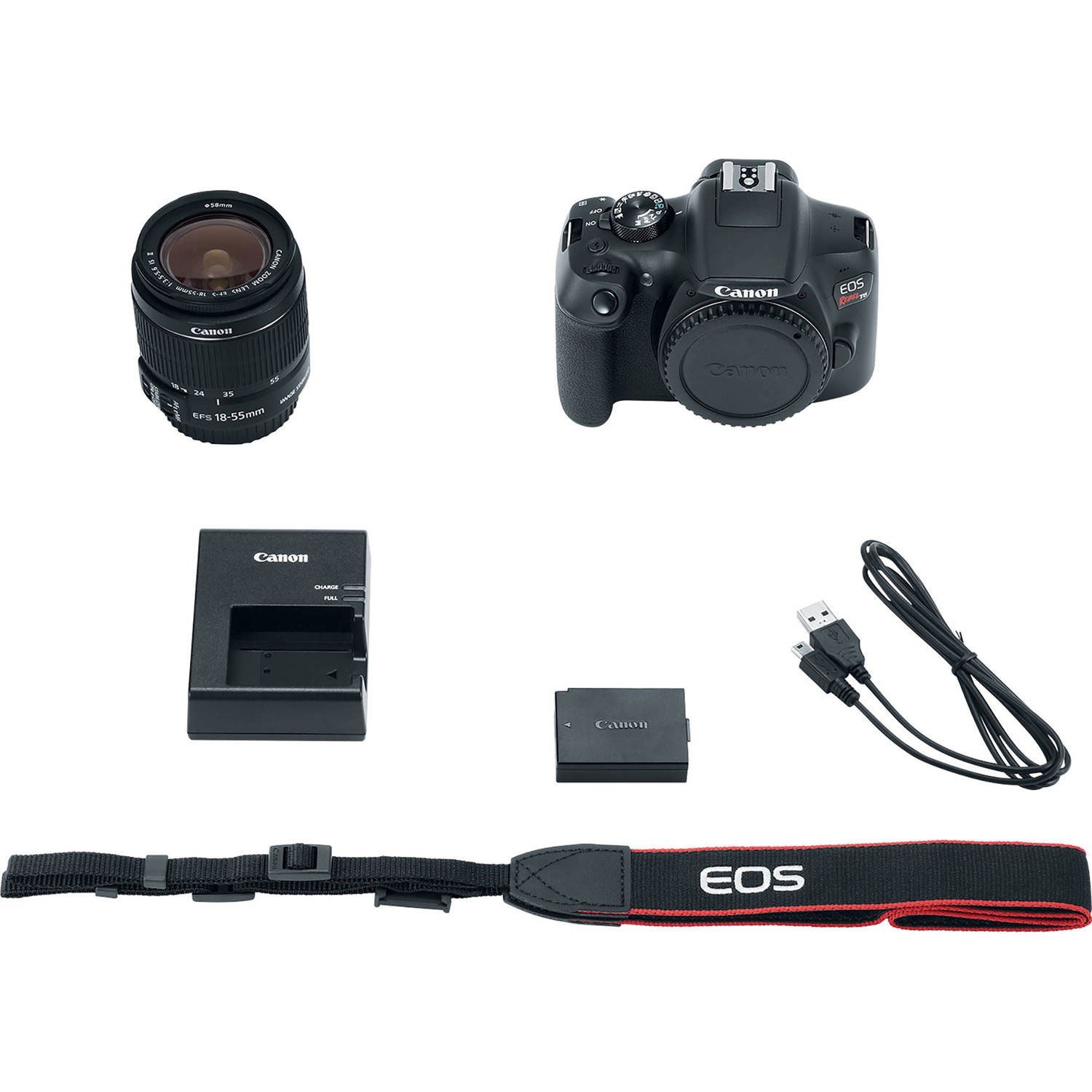 Canon EOS Rebel T6 Bundle With EF-S 18-55mm f/3.5-5.6 IS II Lens + Advanced Accessory Bundle - image 7 of 7