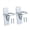 Silver 2 pieces, variant on Yihuala Stable Bucket Hook with Screws Professional Stable Hook Heavy Duty Wall Mounted Feed Bucket Holder