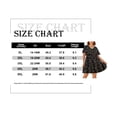 thumbnail image 3 of CASSIE LIZ Ladies Plus Size Dress 4X Floral Tunic Dress Black V Neck Short Sleeves Ruffle Hem Dress Casual Loose Fits Dress For Summer 4XL 24W 26W, 3 of 3