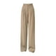thumbnail image 1 of Pantalones anchos de pierna recta para mujer, pantalones casuales de cintura alta y holgados para primavera. 2XL, 1 of 8