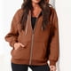 thumbnail image 5 of Puntoco Blusa de manga larga con capucha y cremallera de color informal para mujer Puntoco Puntoco-1, 5 of 8