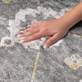 thumbnail image 3 of Addison Rugs Dream Shag Premium Machine Washable Transitional Open Field, Ornate Gray Runner Rug, 2'3" x 7'6", 3 of 8