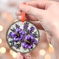 thumbnail image 4 of Ornament Window Hanging, Purple Flowers Romantic Suncatcher for Doors Home Sun Catchers Decoration and Christmas, Mother's Day Birthday Gifts for Women, Men, and Mom, Stained, 4 of 5