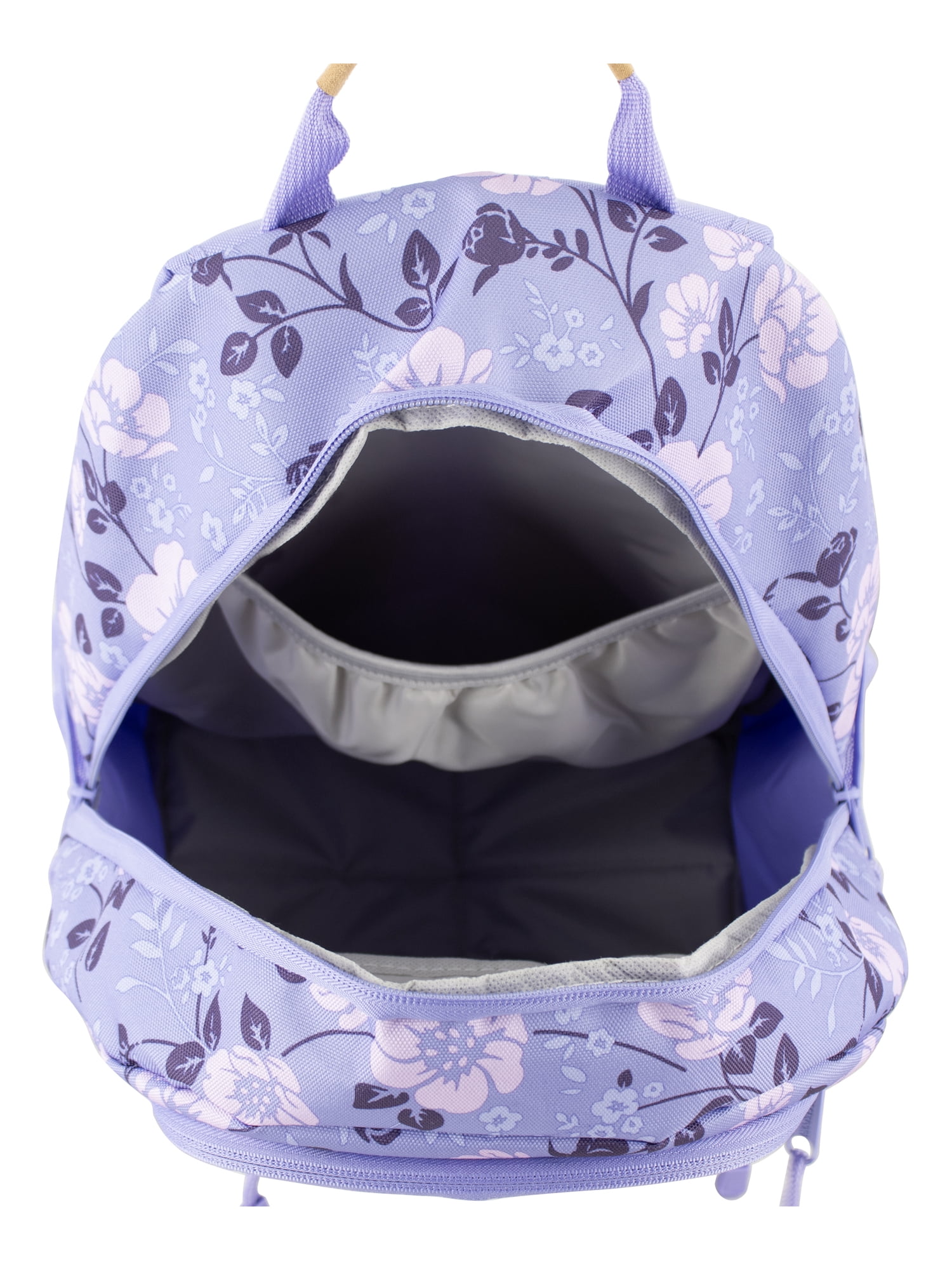 Eastsport Unisex 19" Aero Core Backpack, Purple Cheerful Flowers