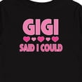 thumbnail image 4 of Inktastic Gigi Said I Could Funny Granddaughter Girls Girls Long Sleeve Toddler T-Shirt, 4 of 5