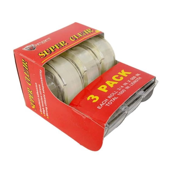 Diamond Visions 9017053 0.75 x 500 in. Max Force Tape, Clear - Case of 24