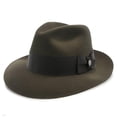 thumbnail image 6 of Temple Fur Felt Fedora Hat, 6 of 69