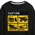 thumbnail image 3 of Instant Message - Transportation - Caution Construction Zone - Toddler & Youth Long Sleeve Graphic T-Shirt, 3 of 6