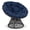 Blue, variant on Gymax 360-Degree Swivel Papasan Chair Round Wicker Lounge Chair w/Thick Cushion&Metal Frame Gray