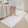 thumbnail image 5 of SIXHOME Bathroom Rugs Non Slip Bath Mat Chenille Soft Absorbent Quick Dry Bath Rugs for Bathroom Floor with Rubber Backing Machine Washable Bathmat Boho Bathroom Decor 17"x59" White, 5 of 8