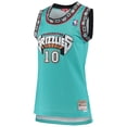 thumbnail image 2 of Women's Mitchell & Ness Mike Bibby Turquoise Vancouver Grizzlies 1998/99 Hardwood Classics Swingman Jersey, 2 of 3