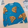 thumbnail image 6 of Sweatshirt For Womens Crewneck Fun Pizza Hoodies Teen Girls Cute, 6 of 7