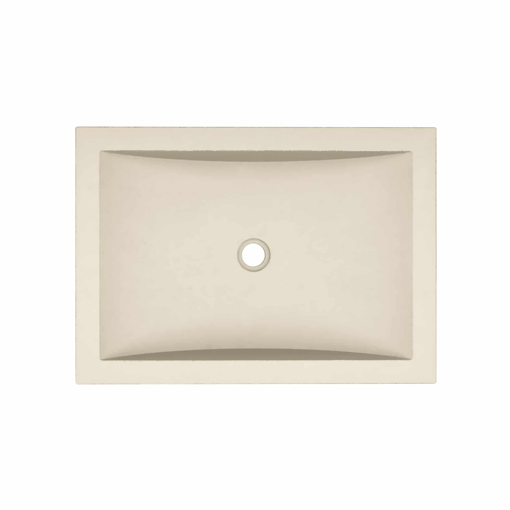 Native Trails NSL2014-P Nativestone 20-3/4" Rectangular Concrete Undermount Bathroom Sink