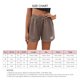 thumbnail image 3 of Pantalones cortos deportivos de mujer Cintura elástica Cierre con cordón Piernas anchas Pantalones cortos de verano de estilo casual Gris XL, 3 of 7