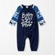 thumbnail image 4 of Pijamas navideños con mosaicos, conjuntos familiares a juego, top con estampado de letras, pantalones de reno, conjuntos de pijamas navideños (resistentes al fuego), 4 of 5