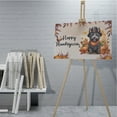 thumbnail image 4 of Happy Thanksgiving Scottish Terrier Welcome Thankful Fall Autumn Pumpkin Horizontal Matte Canvas Poster Scottie Dog Lover Gifts Wall Art Home Decor - 02021, 4 of 5