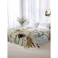 thumbnail image 6 of Queen Flat Sheet 90"x102", Watercolor Botanical Floral Soft Lightweight Bedding Flat Sheets Only, Farmhouse Garden Brushed Microfiber Top Bed Sheet, Breathable StainResistant Bedsheets, 6 of 9