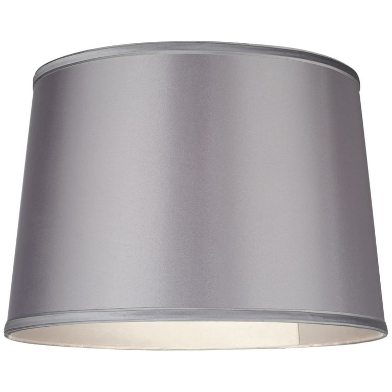 Gray drum lamp shade deals