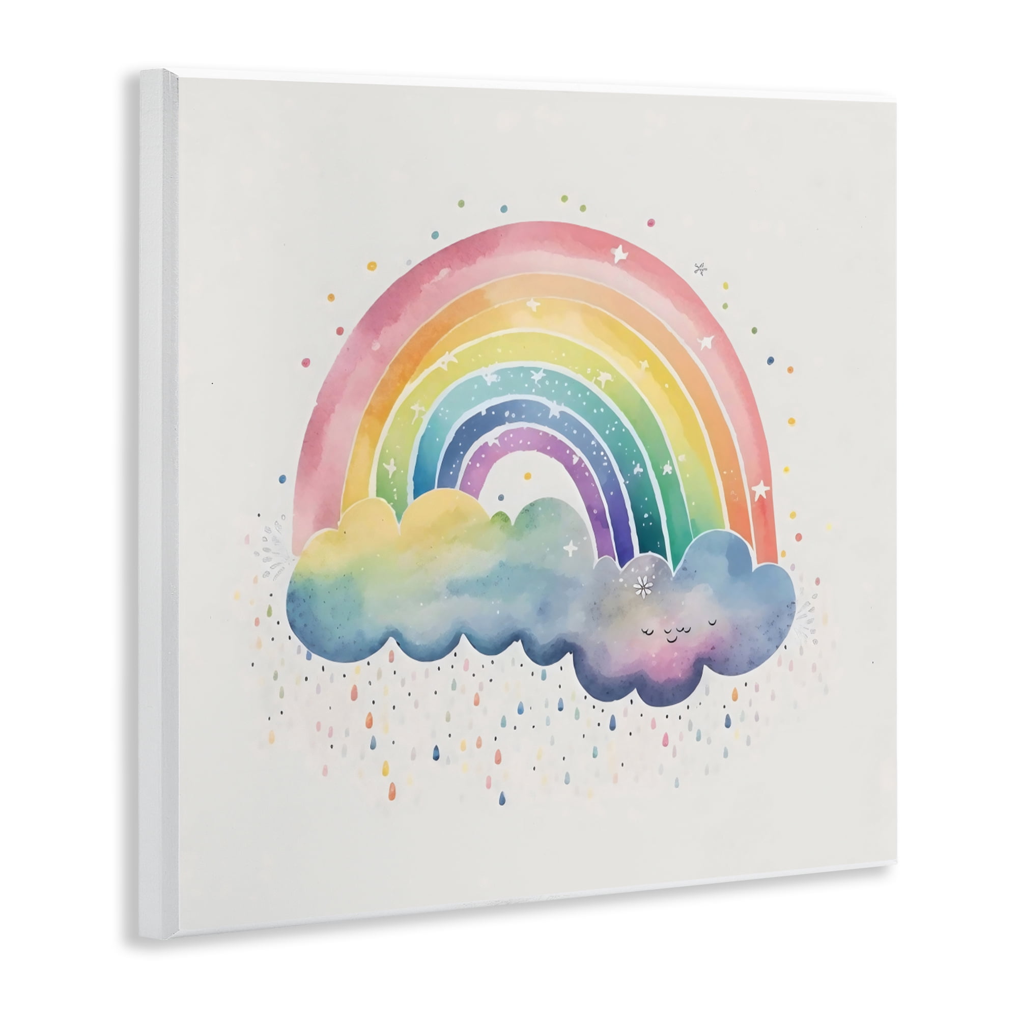 Stupell Industries Bright Boho Rainbow & Stars Wall Plaque Art, design by Creative Studio