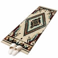 thumbnail image 2 of 2x6 Kitchen Runner Rug, Boho Red Teal Brown Non-Skid Rubber Backing Large Rectangle Rugs - Living Room Bedroom Home Office, Southwestern Vintage Geometric Indoor Floor Mat Carpets Washable Rug, 2 of 9