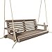 thumbnail image 3 of Porchgate Amish Heavy Duty 800 Lb Roll Comfort Treated Porch Swing W/Ropes (4 Foot, Warm Walnut Stain), 3 of 4