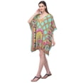 thumbnail image 2 of Gypsie Blu Women Tunics Dress Short 3/4 Sleeves Caftans for Ladies Casual Dresses, 2 of 5