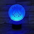 thumbnail image 2 of Luz Led de noche Fc Paris Saint Germain Club de fútbol ilusión 3d niños Ligue 1 logotipo de fútbol Psg lámpara de noche lámpara de mesa, 2 of 6