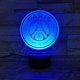 thumbnail image 2 of Luz Led de noche Fc Paris Saint Germain Club de fútbol ilusión 3d niños Ligue 1 logotipo de fútbol Psg lámpara de noche lámpara de mesa, 2 of 6
