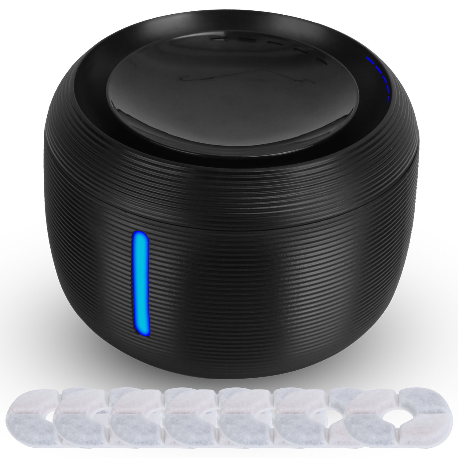 iMounTEK 2.5L Pet Fountain- Automatic water fountain with LED Light for cats & small dogs, fresh water, Silent Pump, Automatic Cleansing, filters included