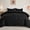 Black, variant on Mosluna Queen Size Comforter Sets, 3 Piece Soft Quilted Bedding Sets, All-Season Down Alternative Comforter with 2 Pillow Shams, Dark Gray