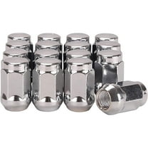 10L0L Golf Cart Wheel Lug Nuts for EZGO & Club Car, 1/2"-20 Size, 16 Pack, Chrome