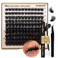 thumbnail image 1 of Kit de extensión de pestañas Focipeysa Thick Lash Clusters 10-18 mm, 1 of 9