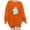 Orange, variant on Womens Oversized Sweatshirts Vintage Halloween Ghost Bow Pumpkin Graphic Crew Neck Long Sleeve Pullover Streetwear Party Top Fall Winter Oversized Sweatshirts Black L