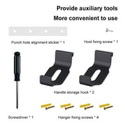 Wall Mount Bracket Vertical Stand with 2 Controller Mounts Display Stand Base for PS5 Slim Digital Edition and Disc Edition
