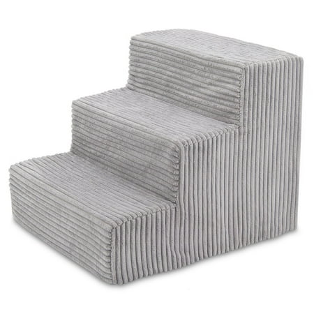 UPC: 0842637101220 | Best Pet Supplies Pet Steps and Stairs with CertiPUR-US Certified Foam for Dogs and Cats 3-Step Premium Courduroy