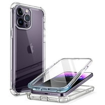 i-Blason Ares for iPhone 14 Pro Max Case 6.7 inch (2022), Full-Body Clear Rugged Bumper Case with Built-in Screen Protector (Clear)