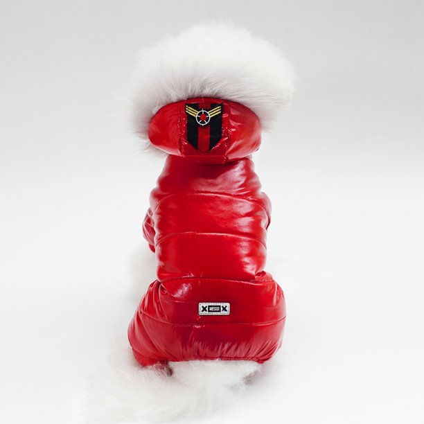 Ropa para mascotas Ropa para perros de peluche Ropa para mascotas Otoño e invierno Ropa de algodón gruesa de cuatro patas Ropa de algodón de cuatro patas con nieve