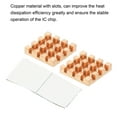 thumbnail image 5 of Uxcell Copper Heatsink 15x15x3mm with Self Adhesive for IC Chipset Cooler 2pcs, 5 of 6