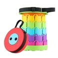 thumbnail image 2 of Taburete plegable arcoíris para niños, silla retráctil portátil, para actividades al aire libre, pesca, mercado nocturno, camping, 2 of 3