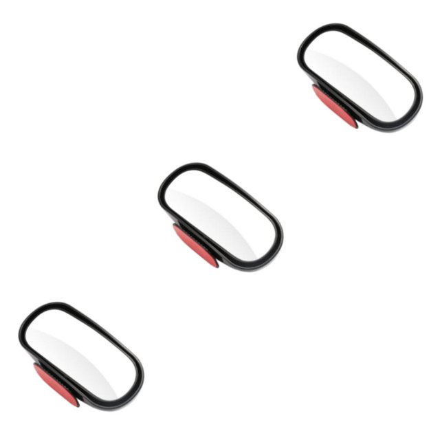 Redempat HD360 Universal Car Wide Angle Convex Rear Side View Blind Spot Mirror blind spot mirror Black 3Set